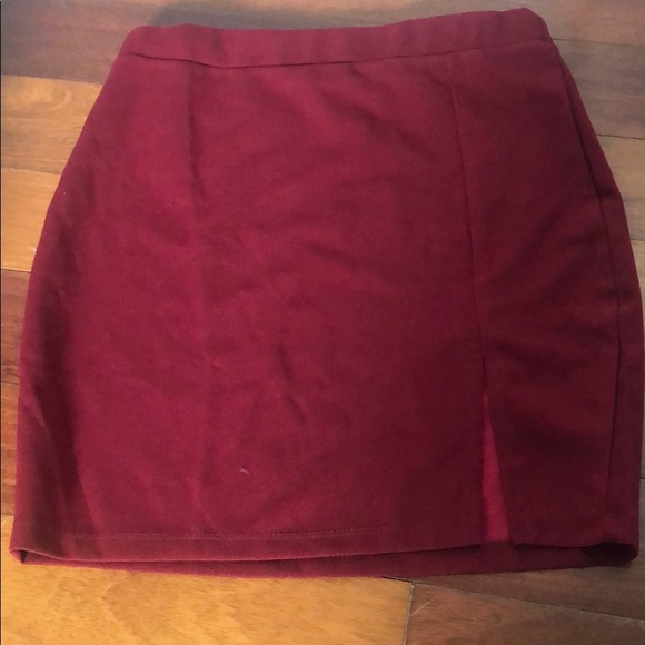 SHEIN Dresses & Skirts - Shein Burgundy Skirt